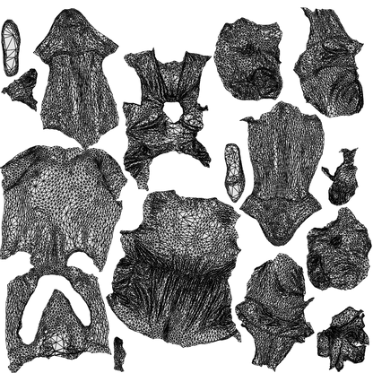 photogrammetry 3D girl casual kids, realistic human model archviz FBX, wireframe top-down view