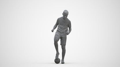 scanned 3D man sport, photogrammetry people for Enscape and V-Ray, three-quarter front view render