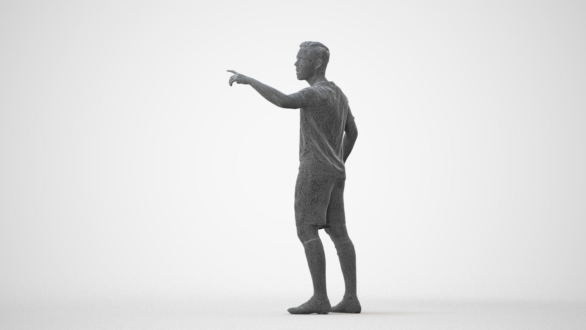 realistic 3D boy sport, scanned archviz people for Blender and 3ds Max, square thumbnail