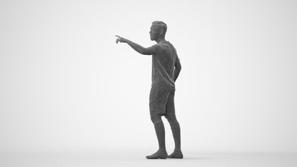 realistic 3D boy sport, scanned archviz people for Blender and 3ds Max, square thumbnail