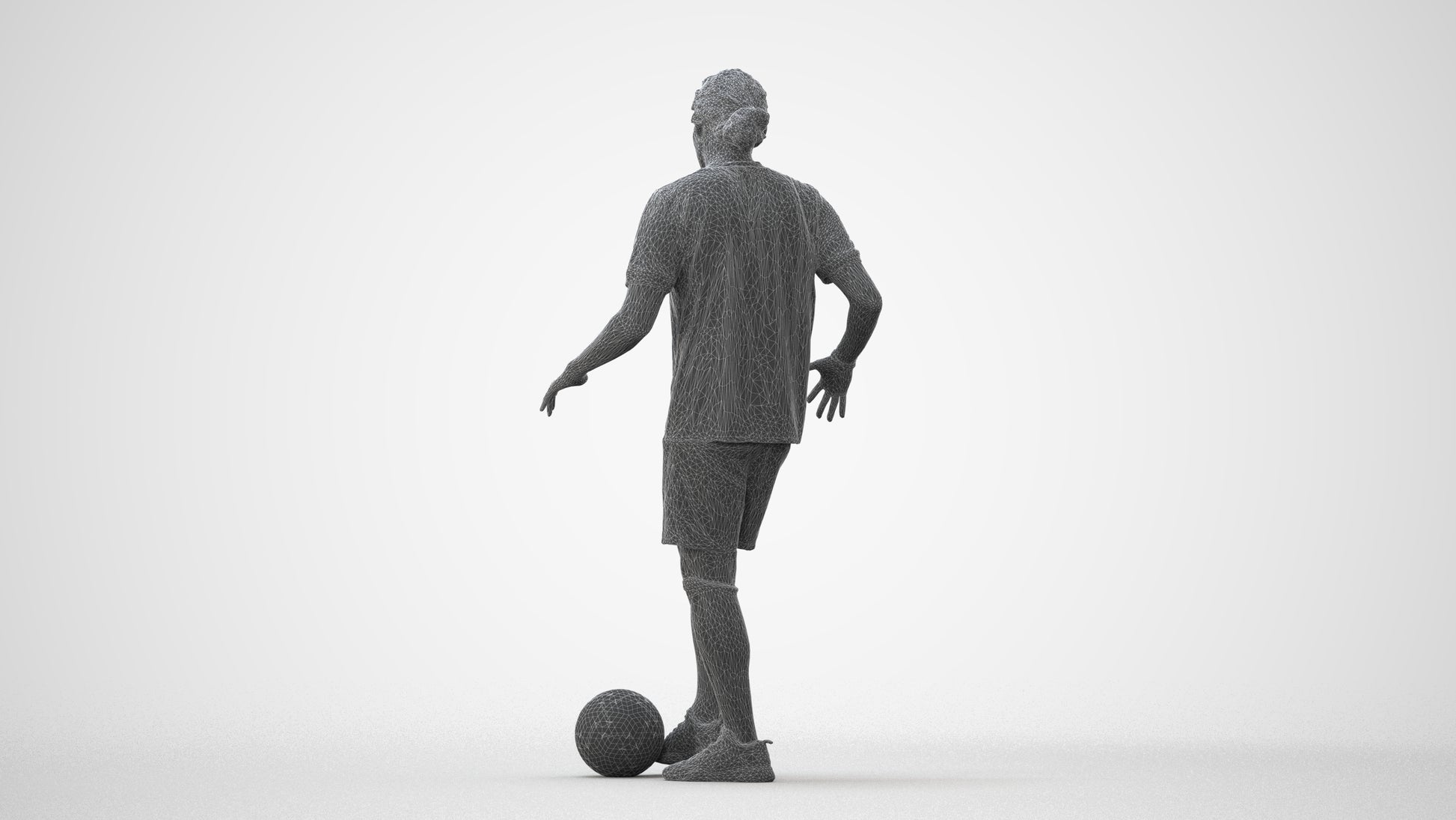 photogrammetry 3D man sport, realistic human model archviz FBX, square thumbnail