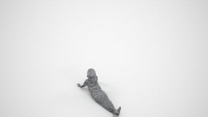 photogrammetry 3D boy casual kids, realistic human model archviz FBX, wireframe three-quarter view