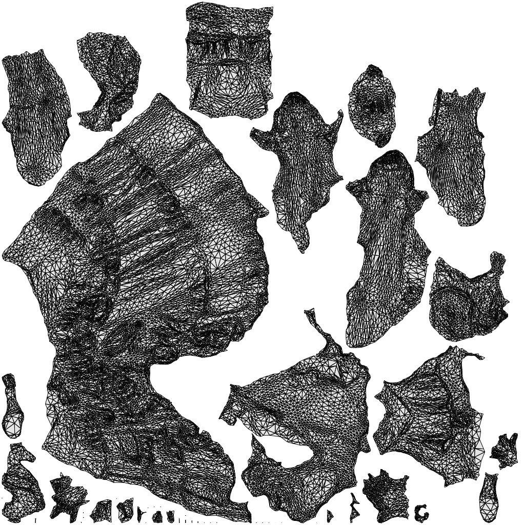 scanned 3D woman formal formalaffairs, photogrammetry people for Enscape and V-Ray, wireframe top-down view