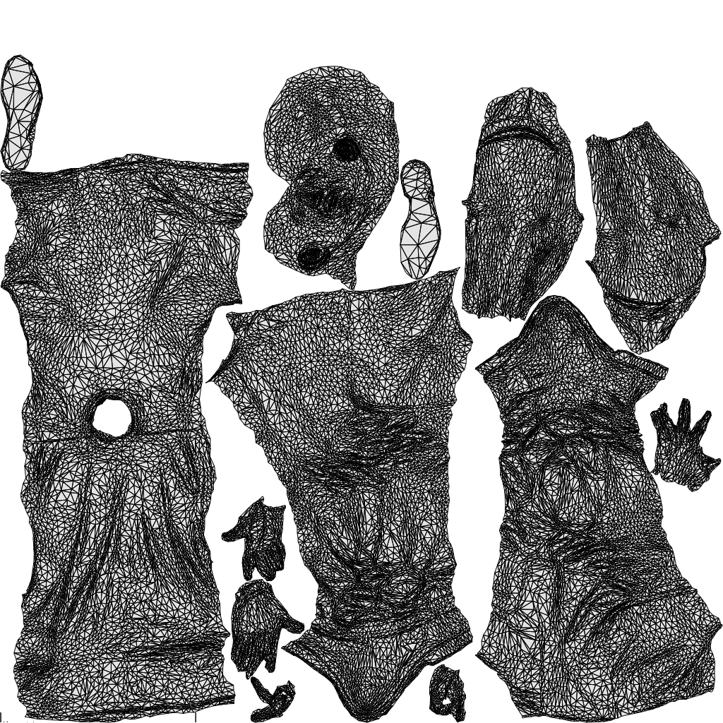 realistic 3D people man casual standing, render-ready for V-Ray and Corona, FBX OBJ, wireframe top-down view