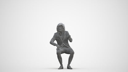 scanned 3D man business, photogrammetry people for Enscape and V-Ray, three-quarter front view render