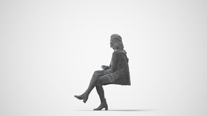 3D scanned woman business, photorealistic archviz people for Enscape and SketchUp, square thumbnail