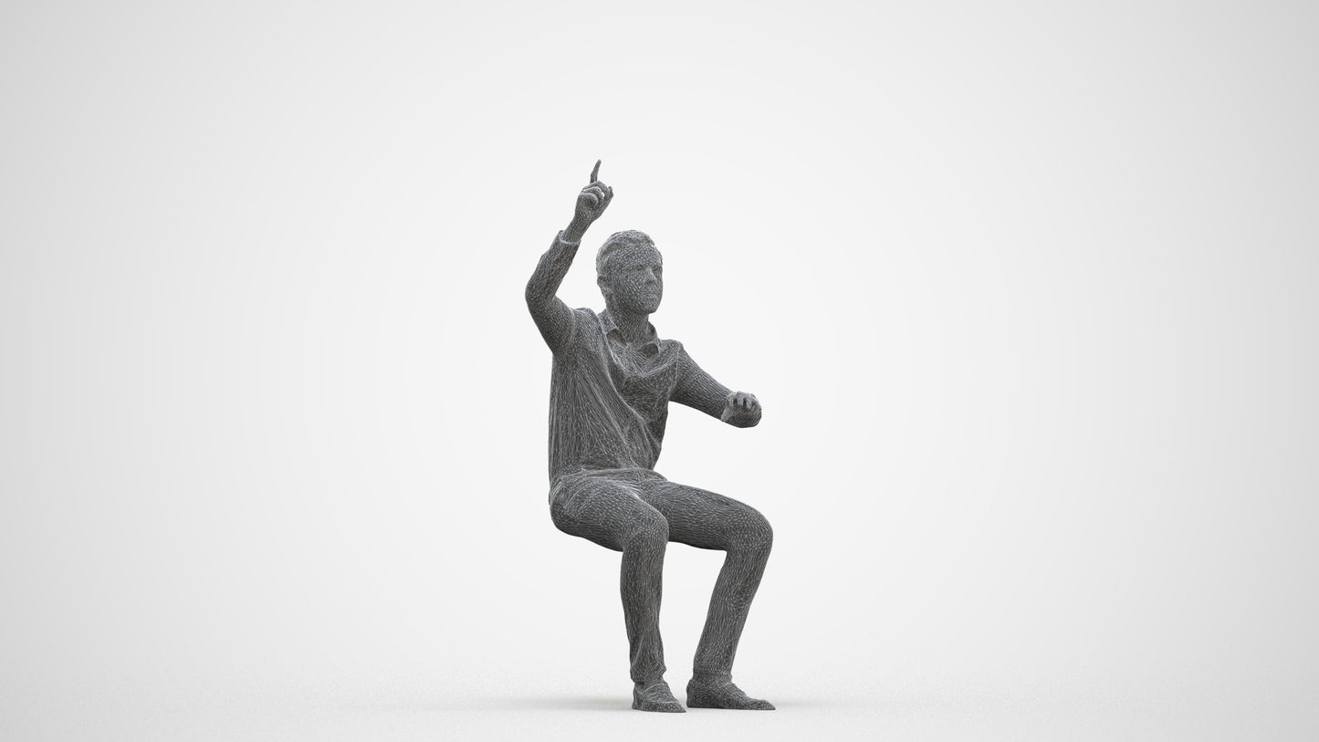 realistic 3D boy kids, scanned archviz people for Blender and 3ds Max, three-quarter front view render