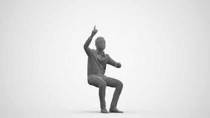 realistic 3D boy kids, scanned archviz people for Blender and 3ds Max, three-quarter front view render
