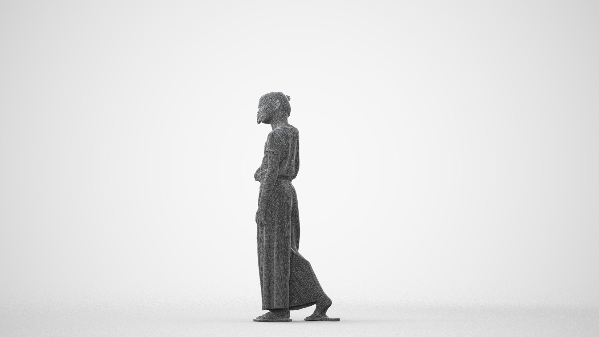 scanned 3D woman casual kids, photogrammetry people for Enscape and V-Ray, square thumbnail