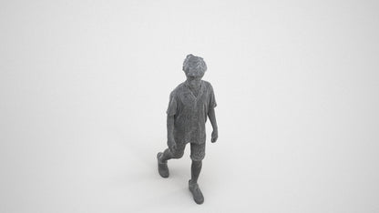 realistic 3D boy casual kids, scanned archviz people for Blender and 3ds Max, wireframe three-quarter view