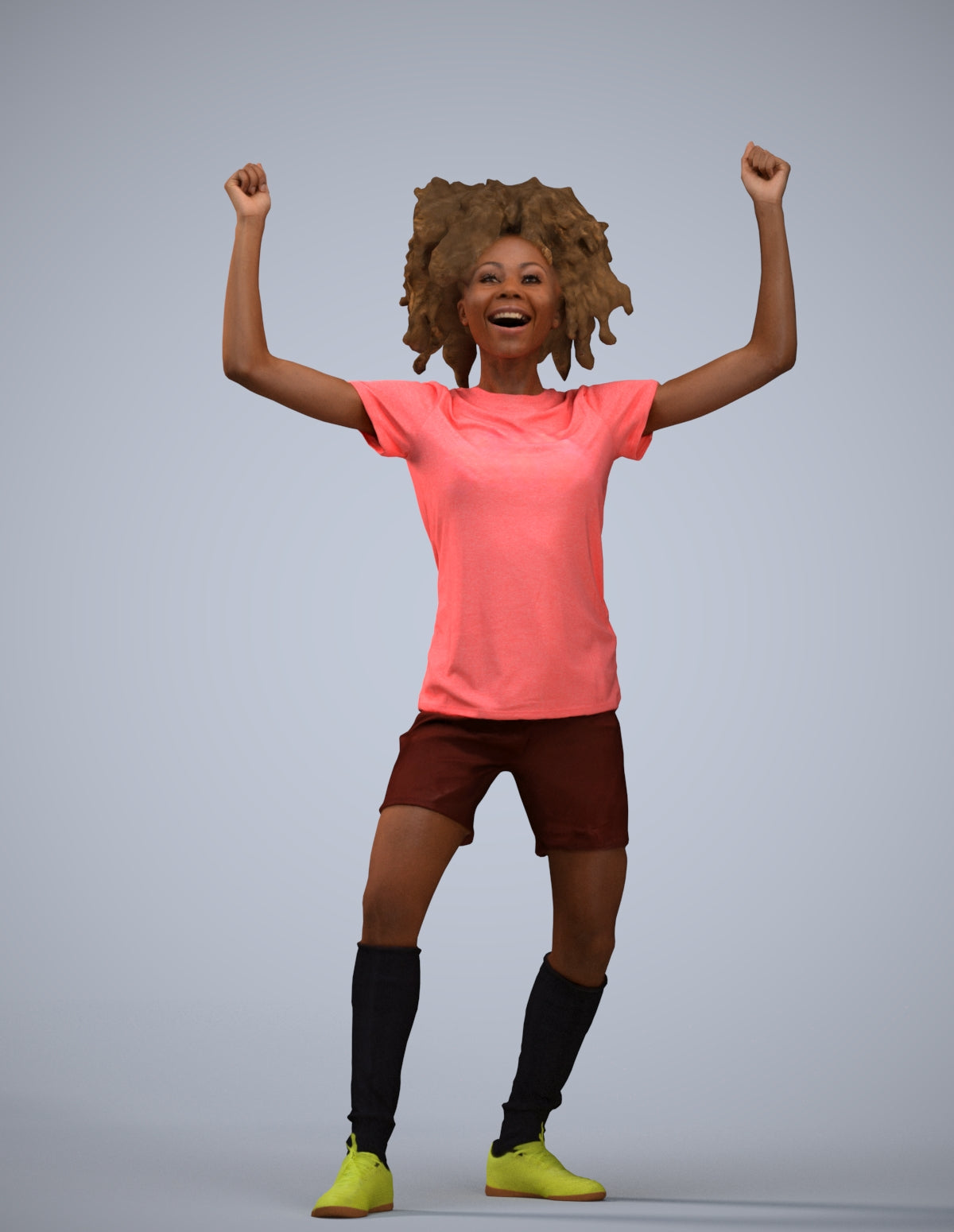 realistic 3D people woman sport, render-ready for V-Ray and Corona, FBX OBJ