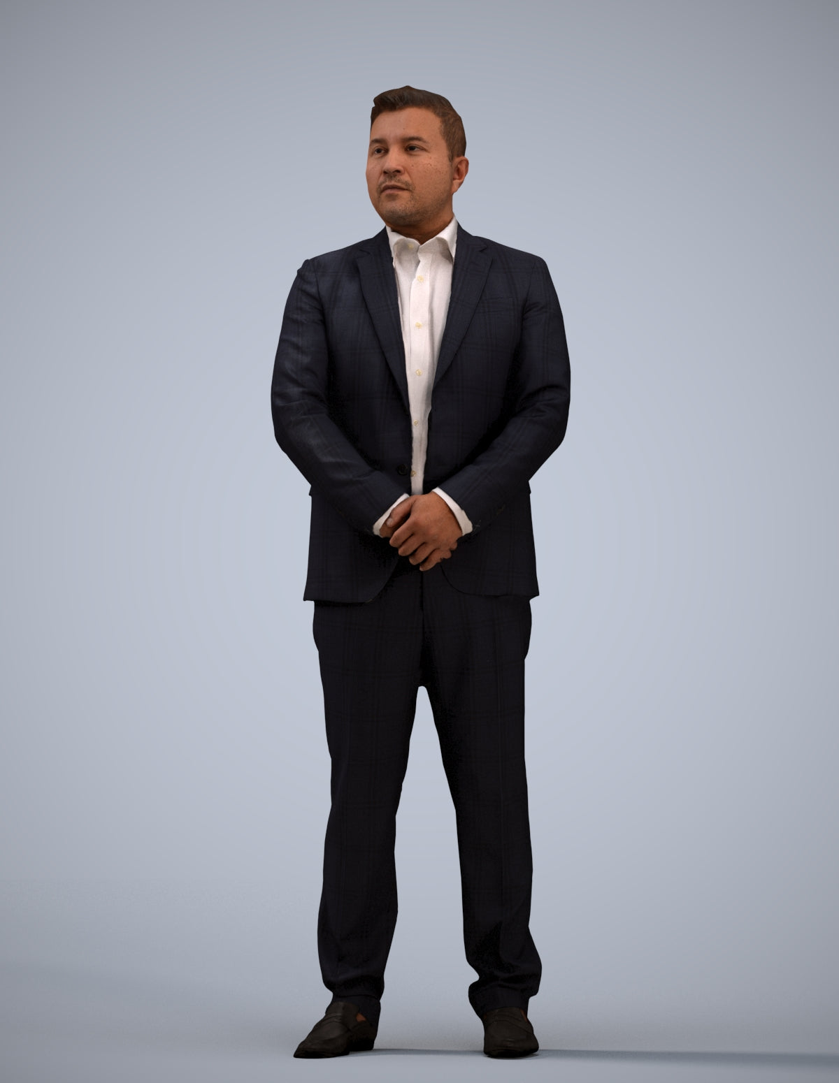 3D people model man business formalaffairs, scanned human for 3ds Max rendering