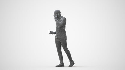 realistic 3D people man business walking, render-ready for V-Ray and Corona, FBX OBJ, square thumbnail