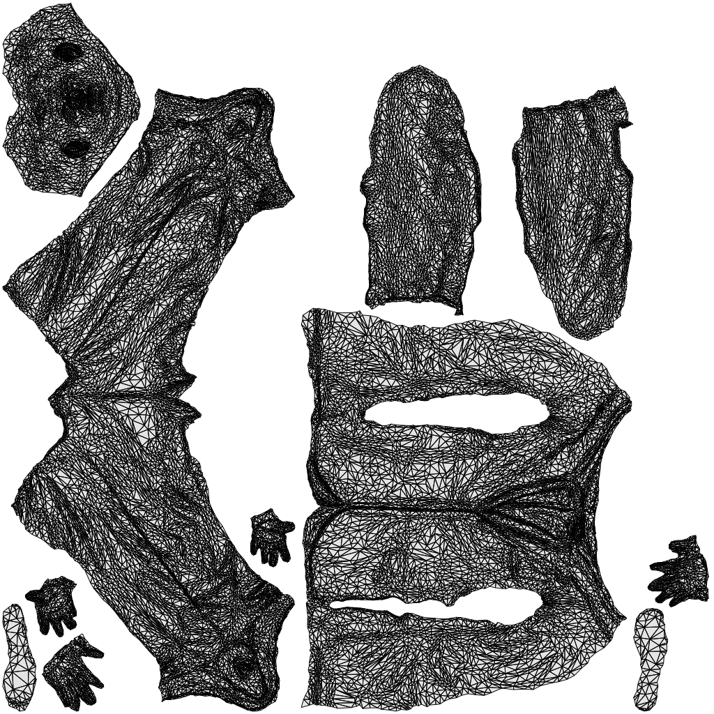 scanned 3D man formal standing, photogrammetry people for Enscape and V-Ray, wireframe top-down view