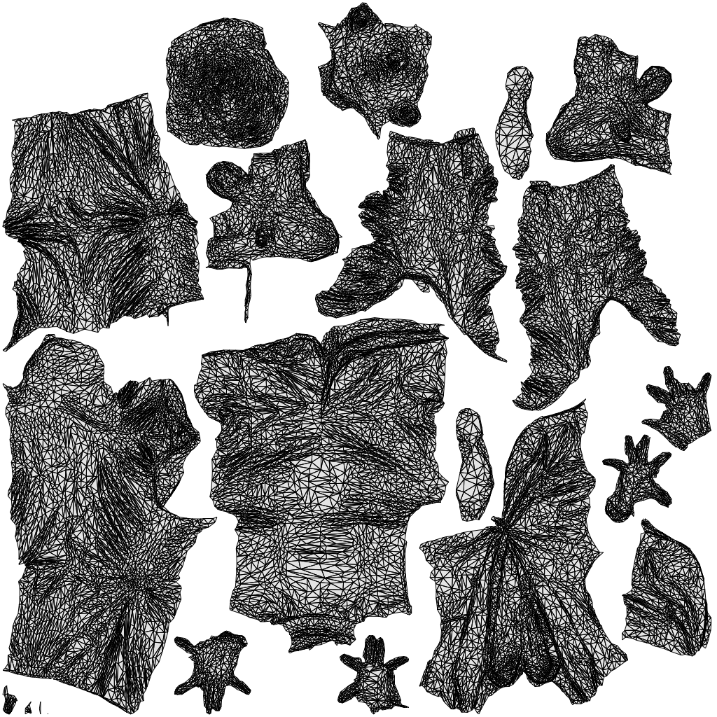 scanned 3D man business, photogrammetry people for Enscape and V-Ray, wireframe top-down view