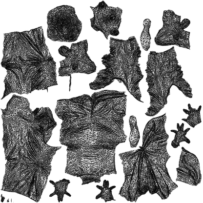 scanned 3D man business, photogrammetry people for Enscape and V-Ray, wireframe top-down view