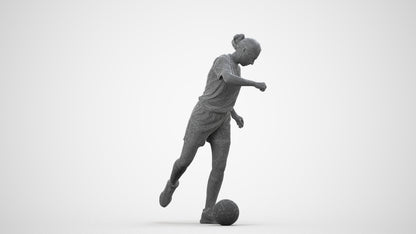 realistic 3D people woman sport, render-ready for V-Ray and Corona, FBX OBJ, wireframe side view