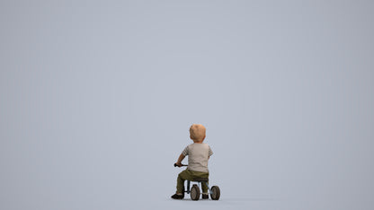 realistic 3D people boy casual kids, render-ready for V-Ray and Corona, FBX OBJ, front view render