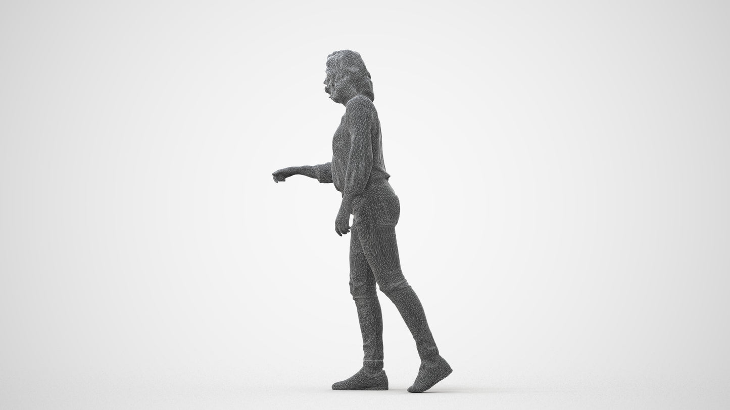 realistic 3D human woman casual mix, archviz people FBX OBJ for Blender, square thumbnail