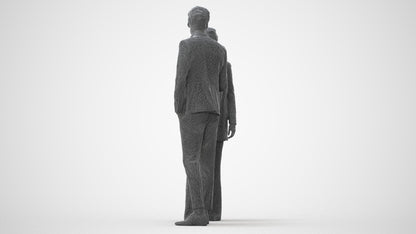 photogrammetry 3D woman business, realistic human model archviz FBX, square thumbnail