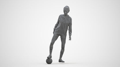 realistic 3D woman sport, scanned archviz people for Blender and 3ds Max, three-quarter front view render