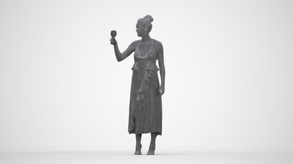 3D people model woman formal formalaffairs, scanned human for 3ds Max rendering, wireframe back view