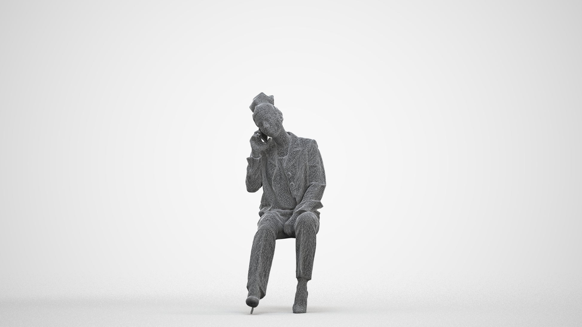 realistic 3D people woman business, render-ready for V-Ray and Corona, FBX OBJ, three-quarter front view render