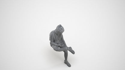 realistic 3D human boy casual kids, archviz people FBX OBJ for Blender, wireframe three-quarter view