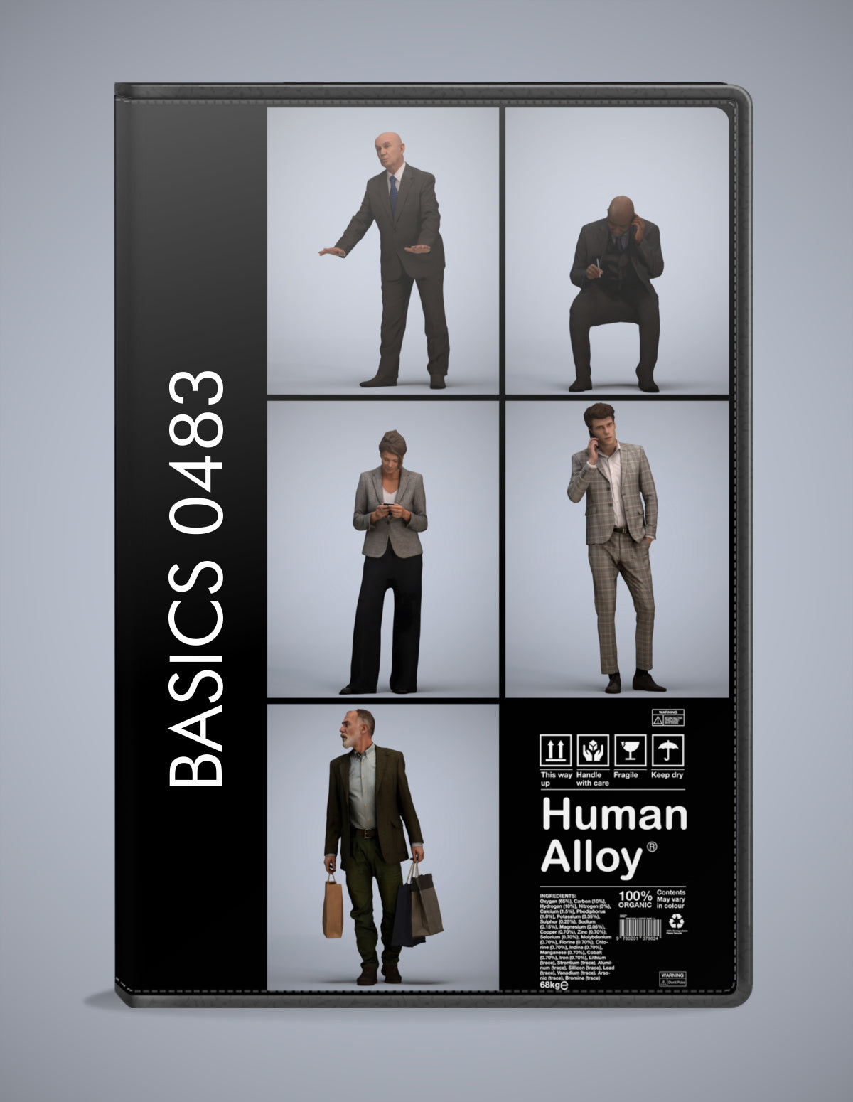3D human models business bundle, 5 photogrammetry scanned people for archviz