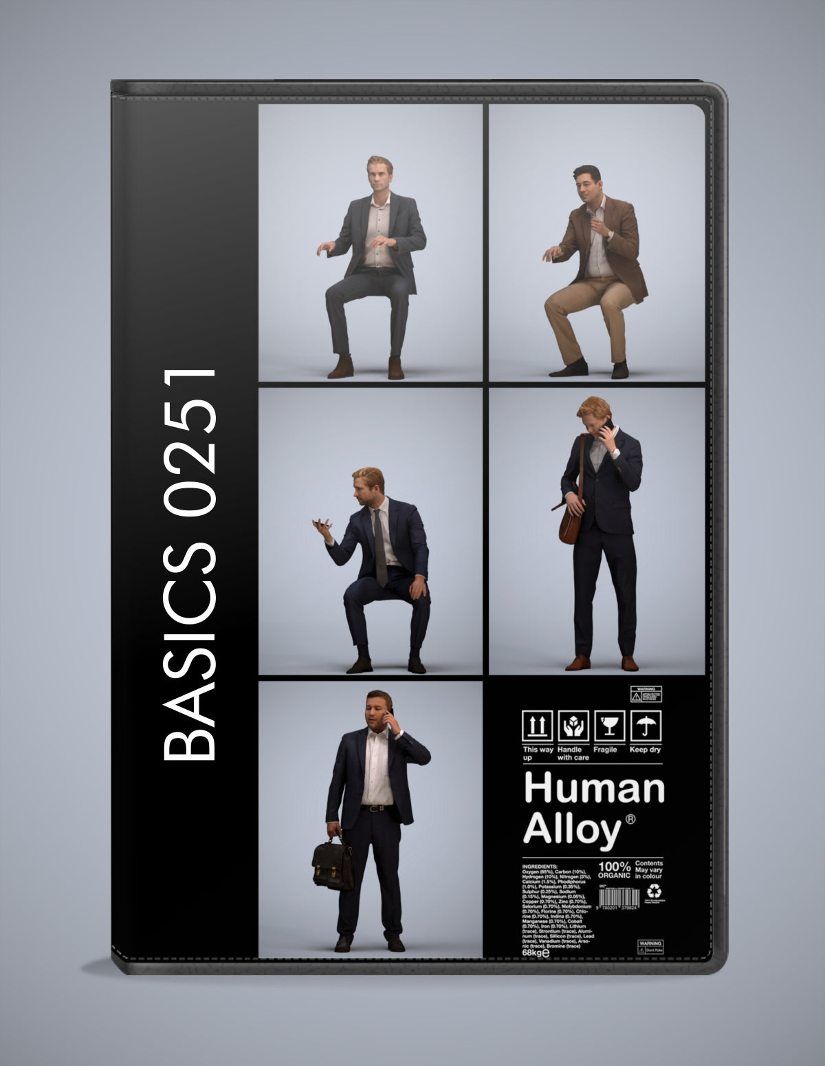 3D human models business bundle, 5 photogrammetry scanned people for archviz