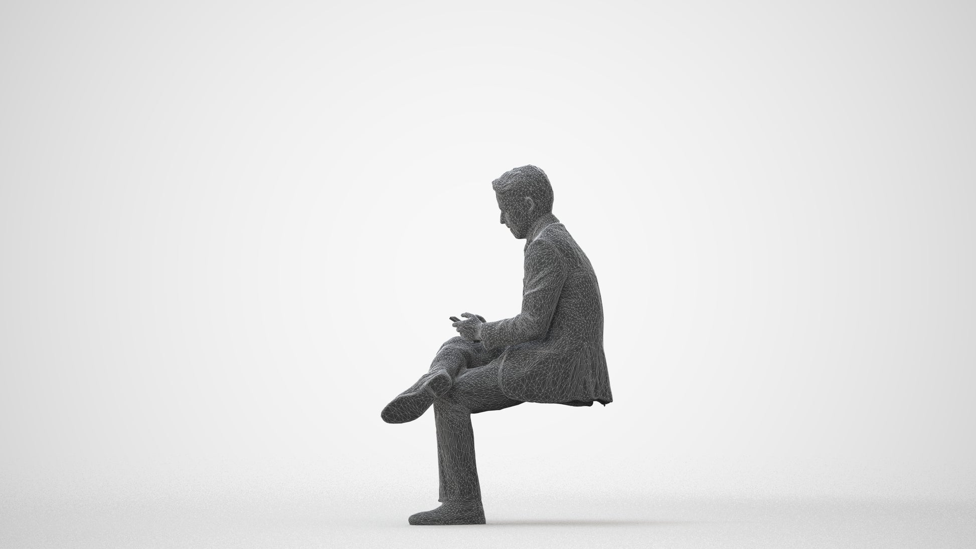 realistic 3D people man business, render-ready for V-Ray and Corona, FBX OBJ, square thumbnail