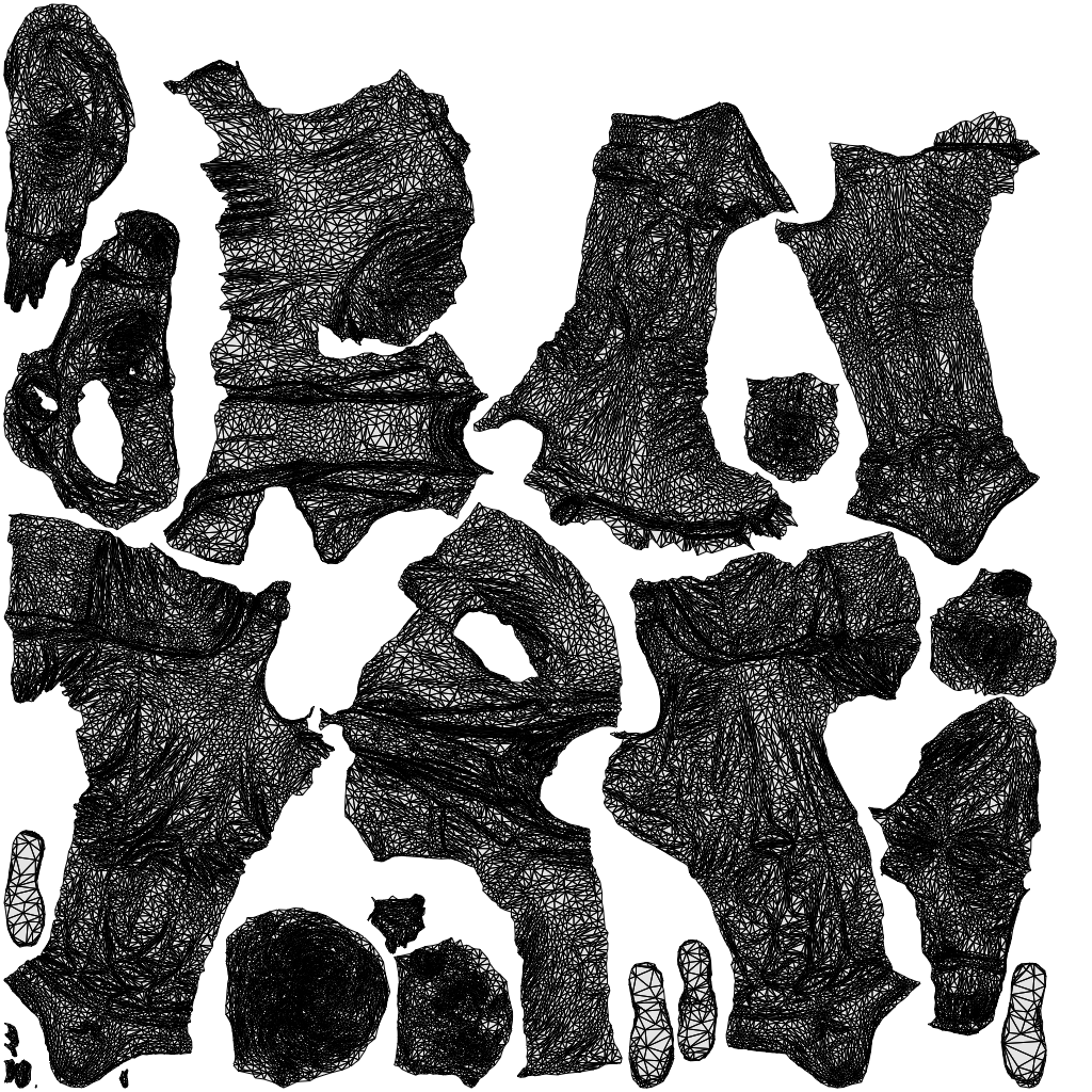 3D people model senior woman business couple, scanned human for 3ds Max rendering, wireframe top-down view
