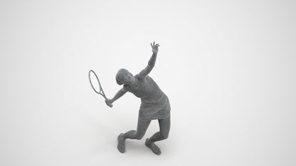 3D human model girl sport, photogrammetry scanned person for archviz, wireframe three-quarter view