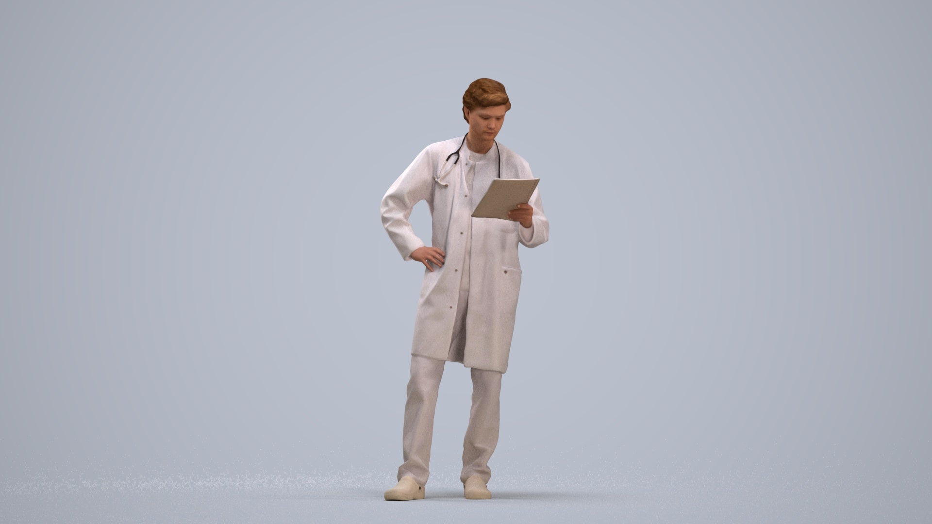 photogrammetry 3D man standing, realistic human model archviz FBX, standing pose render