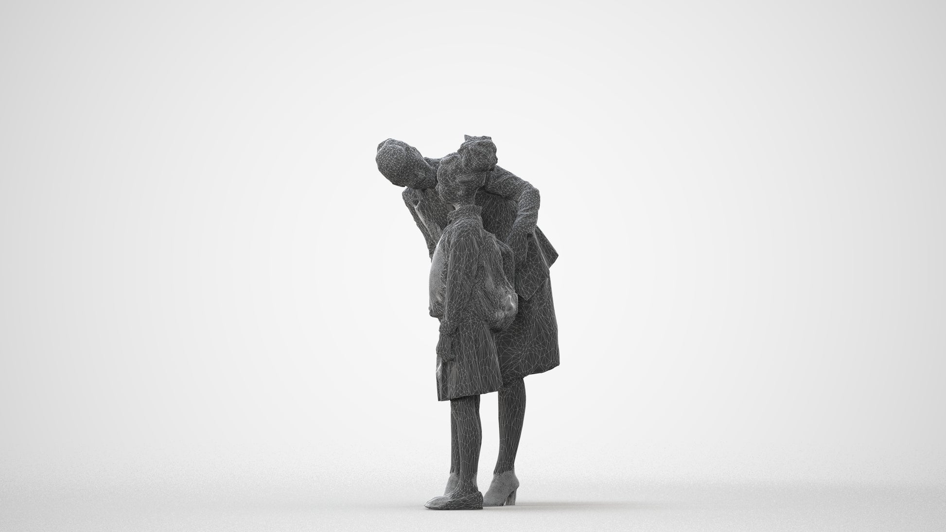 3D people model boy kids, scanned human for 3ds Max rendering, square thumbnail