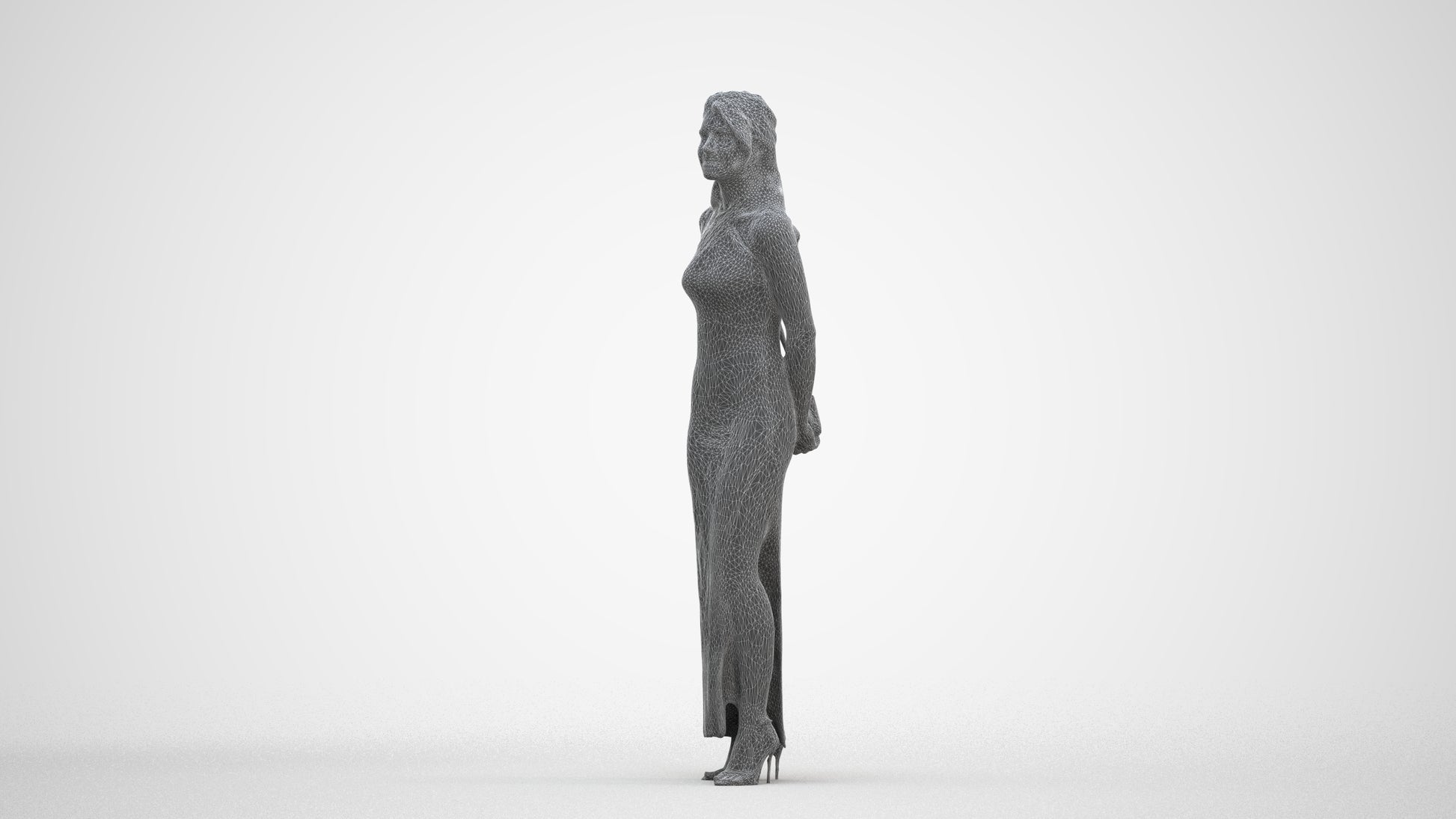 3D scanned woman formalaffairs formal, photorealistic archviz people for Enscape and SketchUp
