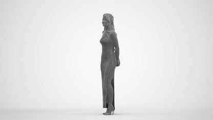 3D scanned woman formalaffairs formal, photorealistic archviz people for Enscape and SketchUp