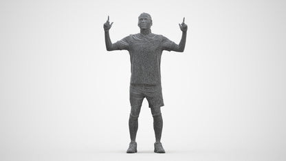 photogrammetry 3D man sport, realistic human model archviz FBX, three-quarter front view render