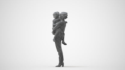 realistic 3D people girl casual kids, render-ready for V-Ray and Corona, FBX OBJ, square thumbnail