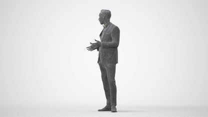 3D people model man formal formalaffairs, scanned human for 3ds Max rendering, square thumbnail
