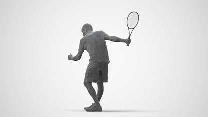 photogrammetry 3D senior man sport, realistic human model archviz FBX, square thumbnail