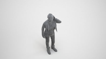 3D scanned senior woman standing business, photorealistic archviz people for Enscape and SketchUp