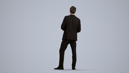 realistic 3D people man formal formalaffairs, render-ready for V-Ray and Corona, FBX OBJ, front view render