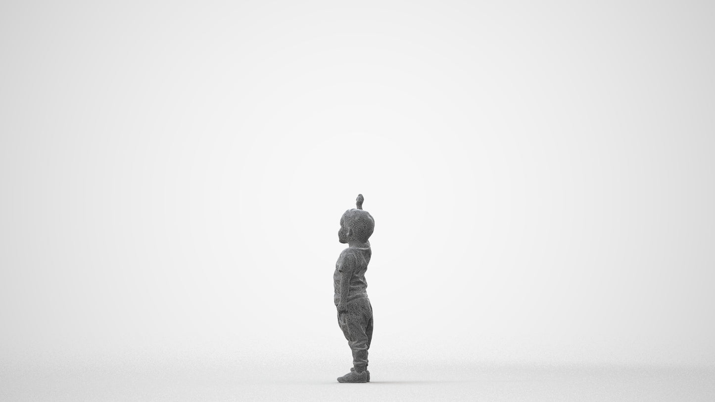 realistic 3D people boy casual kids, render-ready for V-Ray and Corona, FBX OBJ, square thumbnail