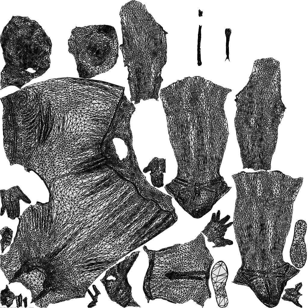 realistic 3D people woman walking, render-ready for V-Ray and Corona, FBX OBJ, wireframe top-down view
