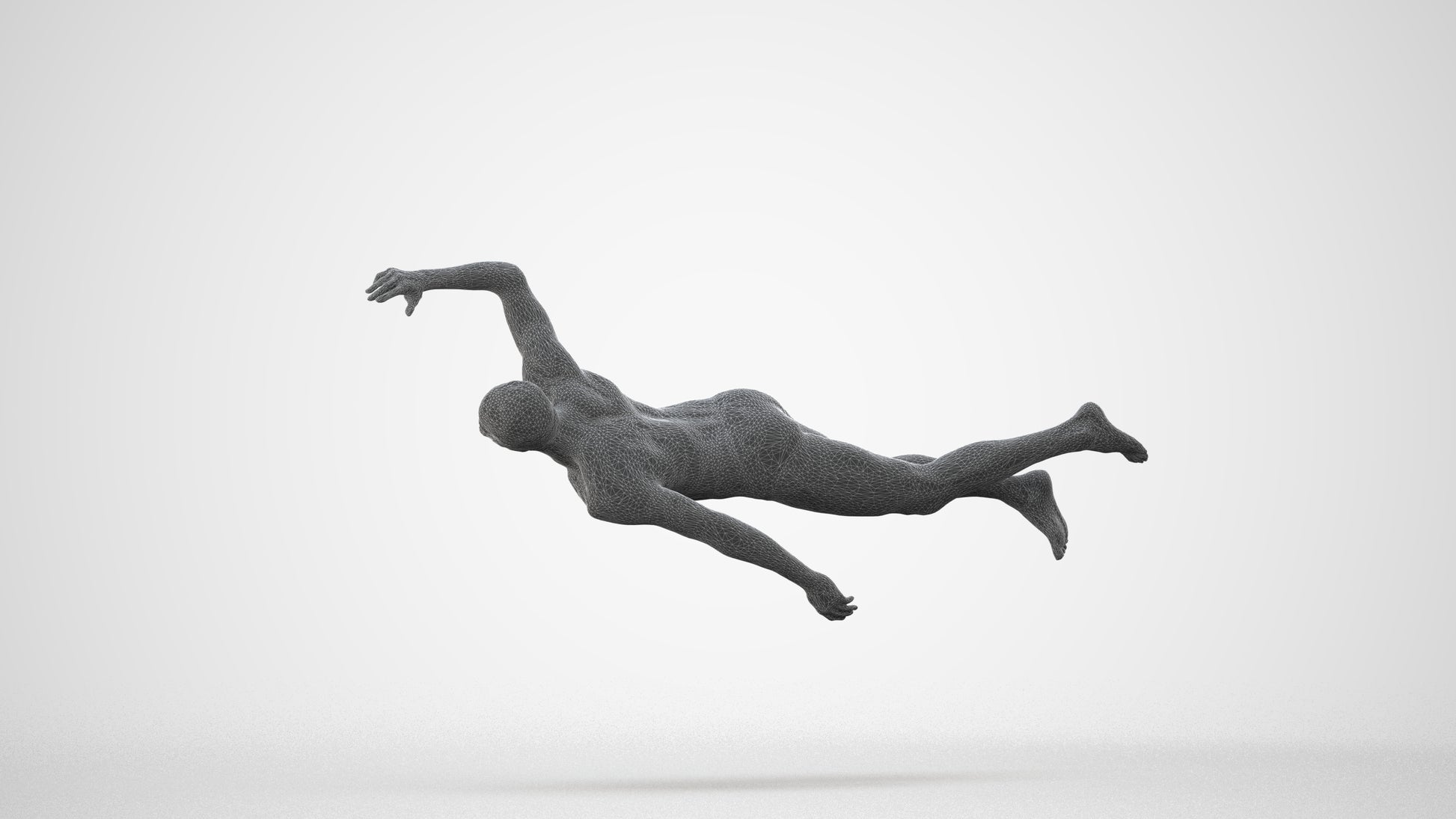 realistic 3D people man sport pool, render-ready for V-Ray and Corona, FBX OBJ, square thumbnail
