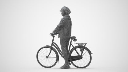 photogrammetry 3D man casual shopping, realistic human model archviz FBX, square thumbnail