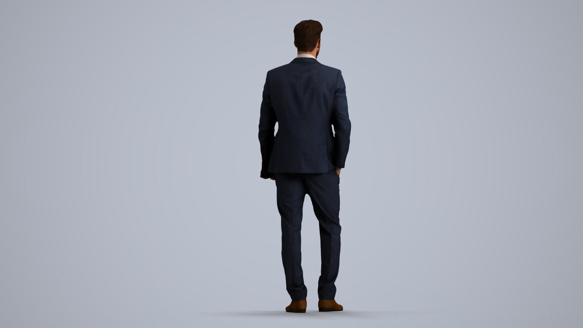 realistic 3D people man business, render-ready for V-Ray and Corona, FBX OBJ, front view render