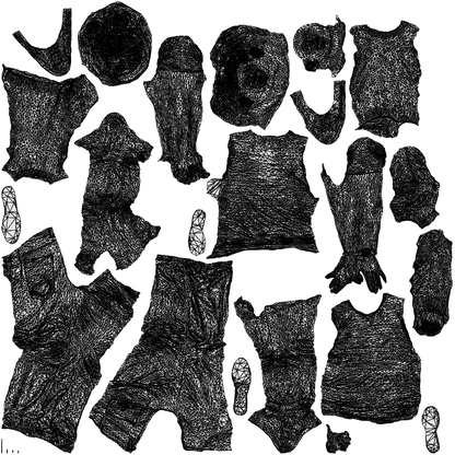 photogrammetry 3D girl casual walking, realistic human model archviz FBX, wireframe top-down view