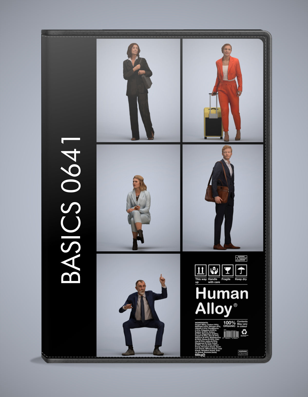 5 3D scanned people business, photorealistic archviz pack for Enscape and SketchUp